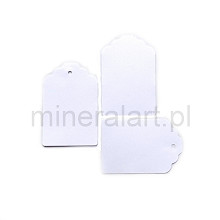 Metki bileciki etykiety: Duże zawieszki metki białe 6,7 x 4,5 cm białe etykiety 10 szt